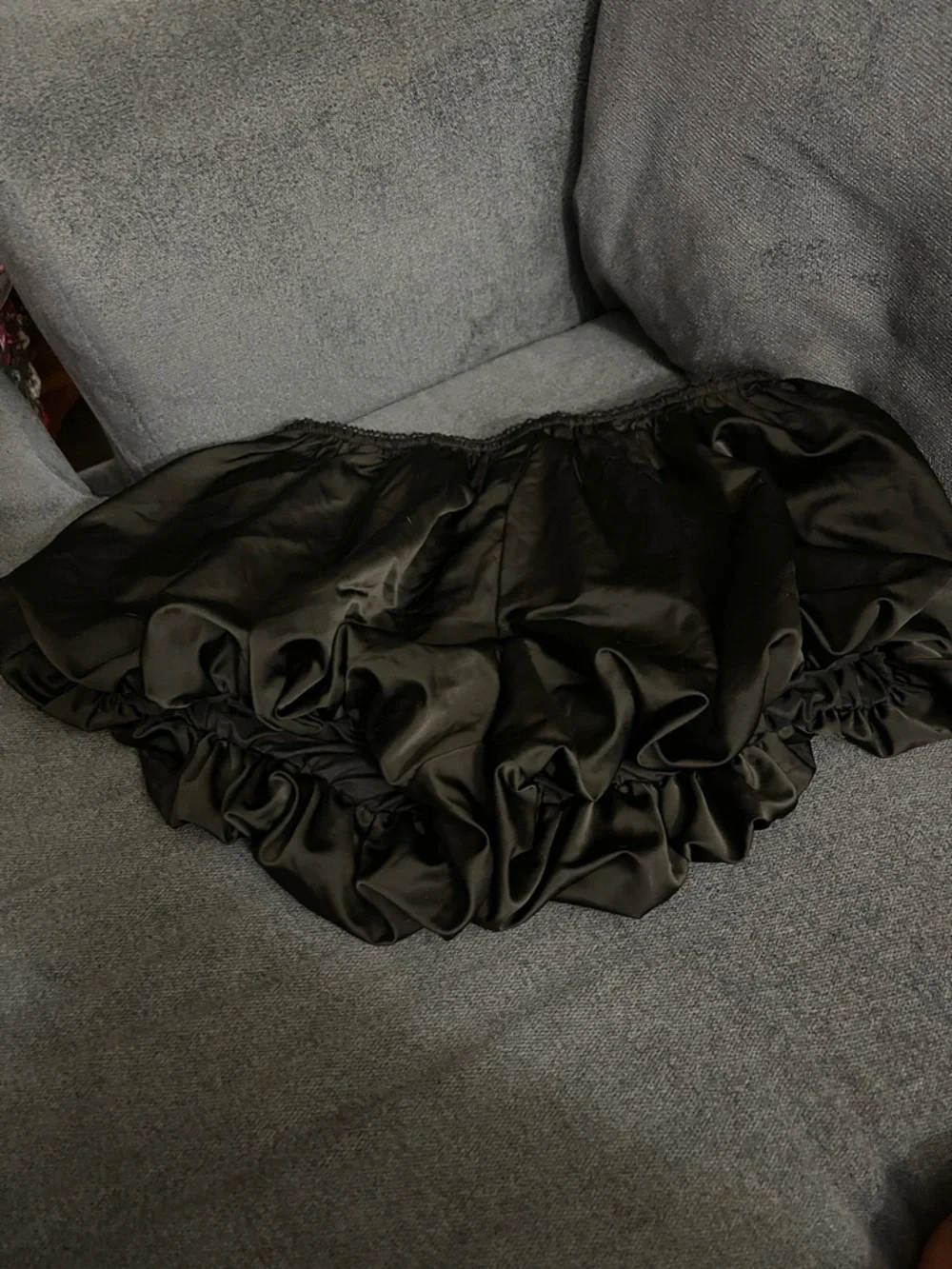 CIDER Woven Mid Rise Bubble Shorts Black size Xsmall